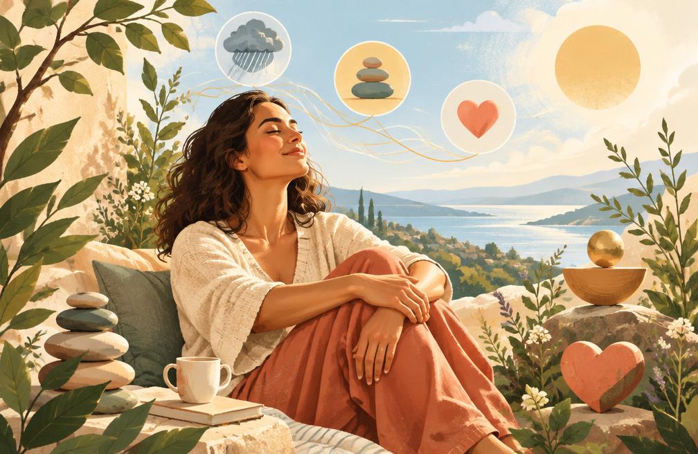 Mental Wellbeing visual learning illustration